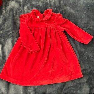 Ralph Lauren Velour A-Line Dress & Bloomers 2-Piece Set, Baby Size 9M
